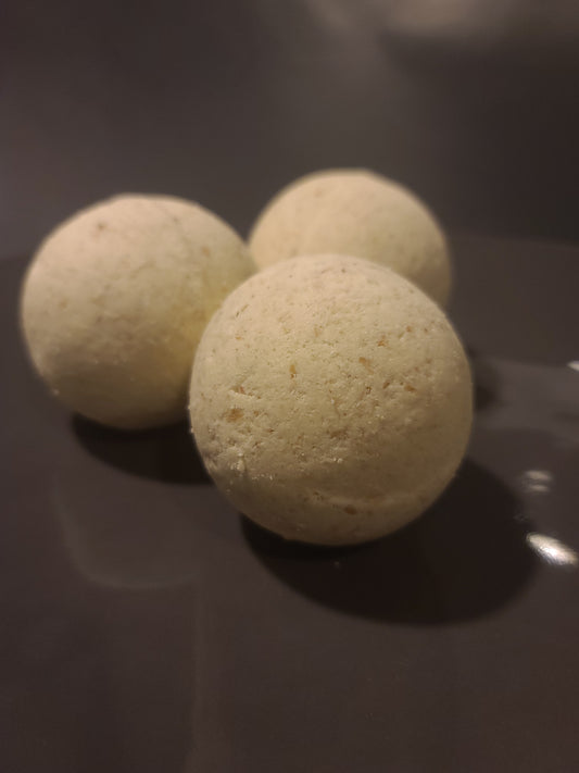 Hemp Seed, Milk, n' Oats Soothing Bath Bomb (unscented)